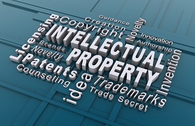 words describing IP including intellectual property, copyright, trademark and patent