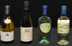 wine bottles on table