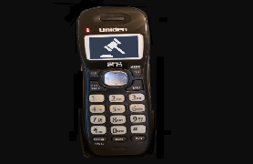 phone on black background 